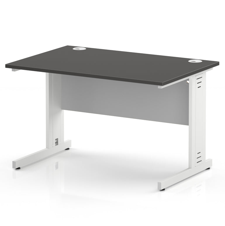 Impulse 1200mm Straight Desk Cable Managed Leg
