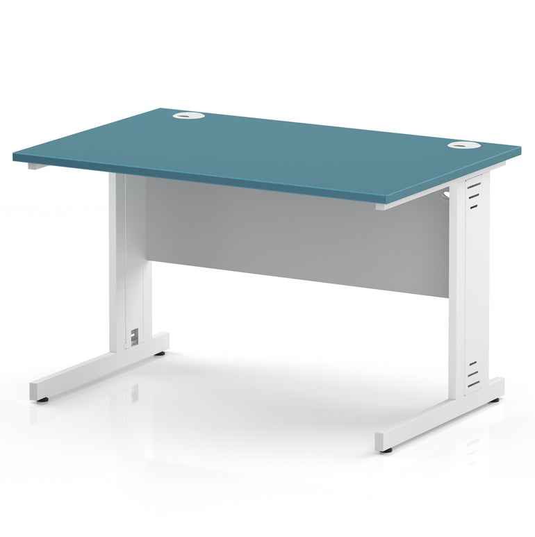 Impulse 1200mm Straight Desk Cable Managed Leg