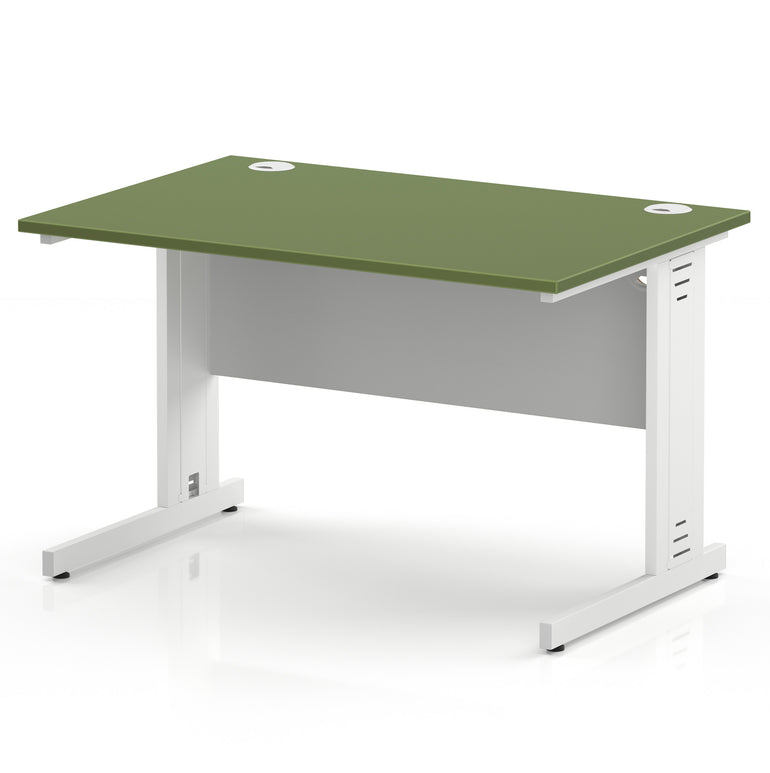 Impulse 1200mm Straight Desk Cable Managed Leg