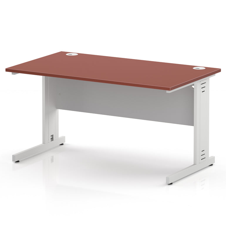 Impulse 1400mm Straight Desk Cable Managed Leg