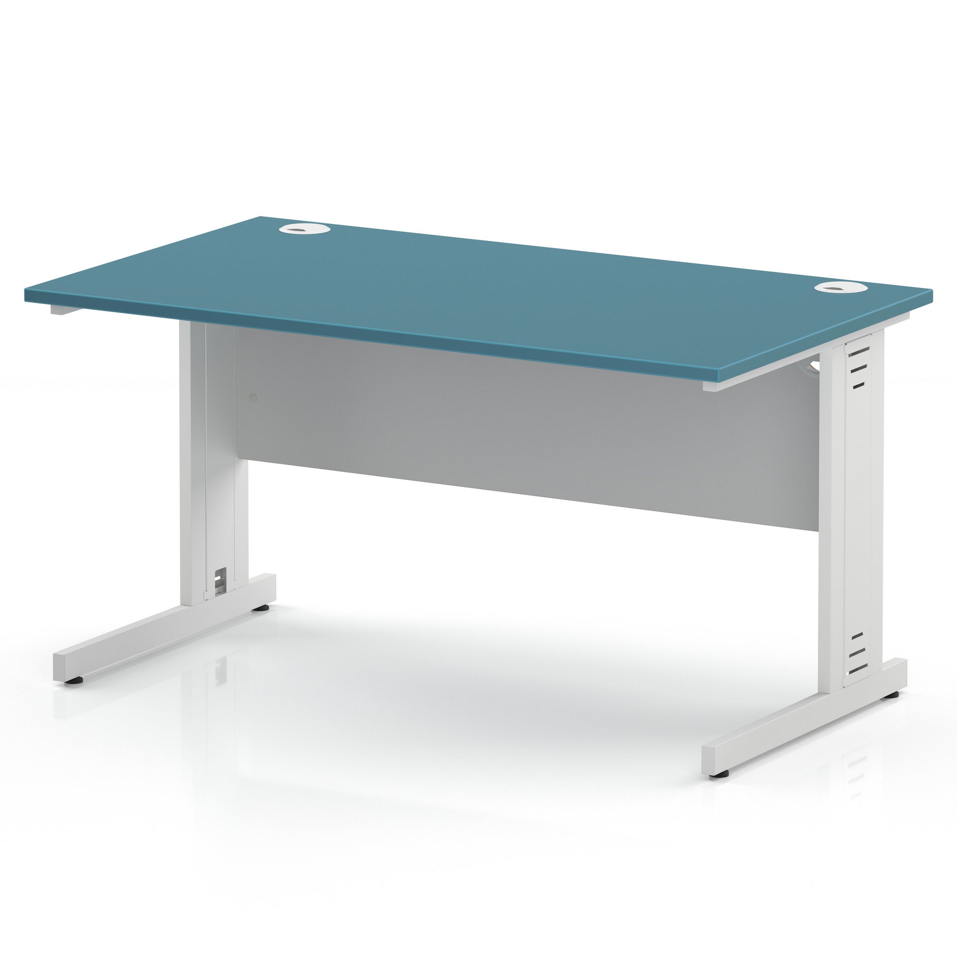 Impulse 1400mm Straight Desk Cable Managed Leg