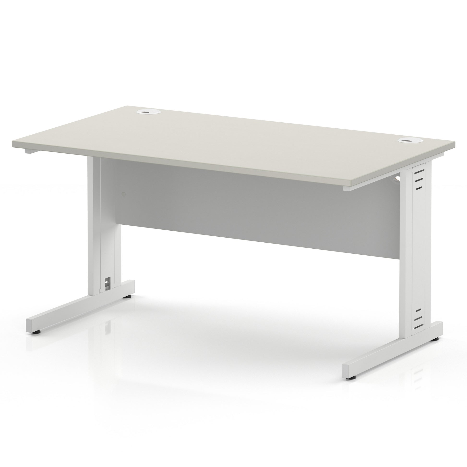 Impulse 1400mm Straight Desk Cable Managed Leg