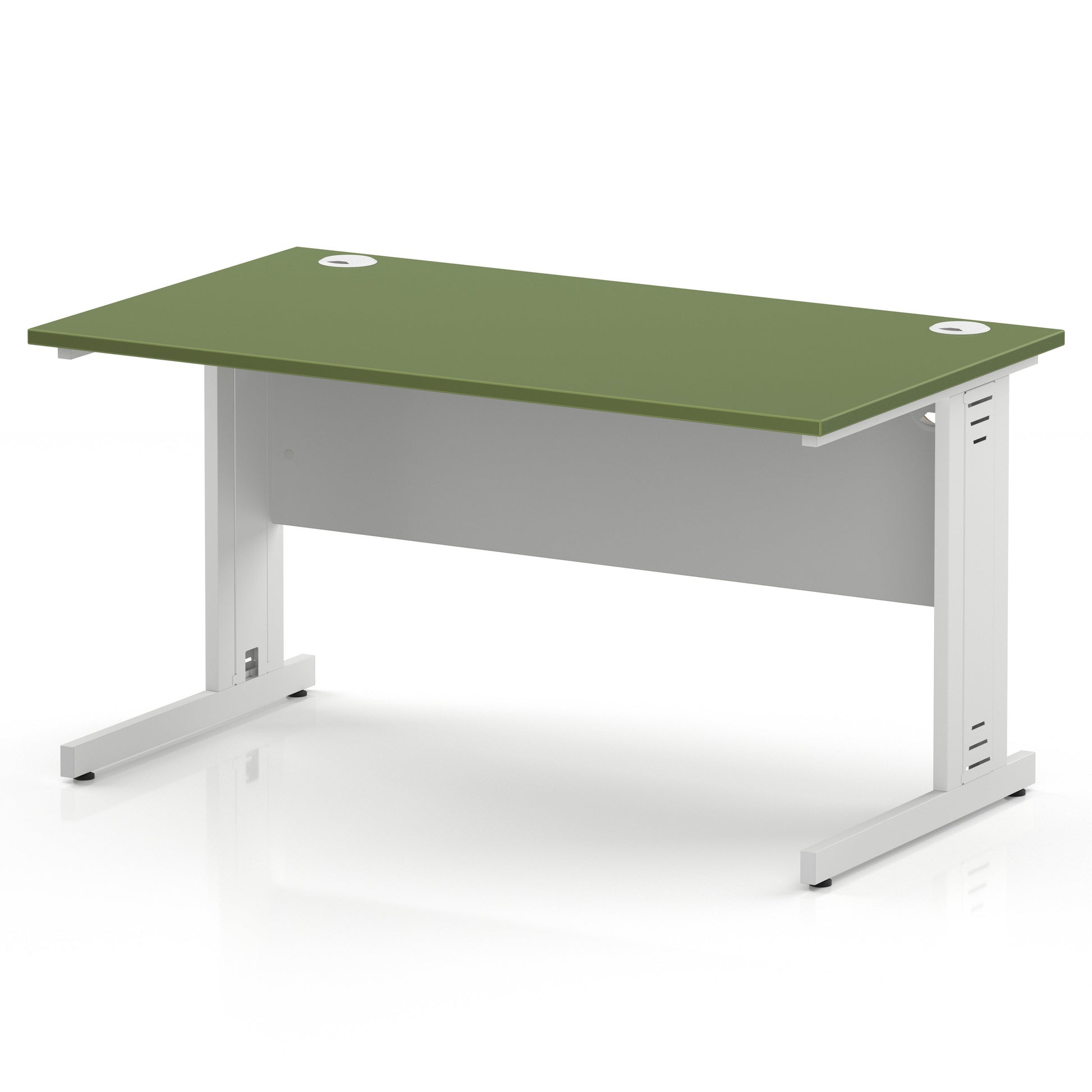 Impulse 1400mm Straight Desk Cable Managed Leg