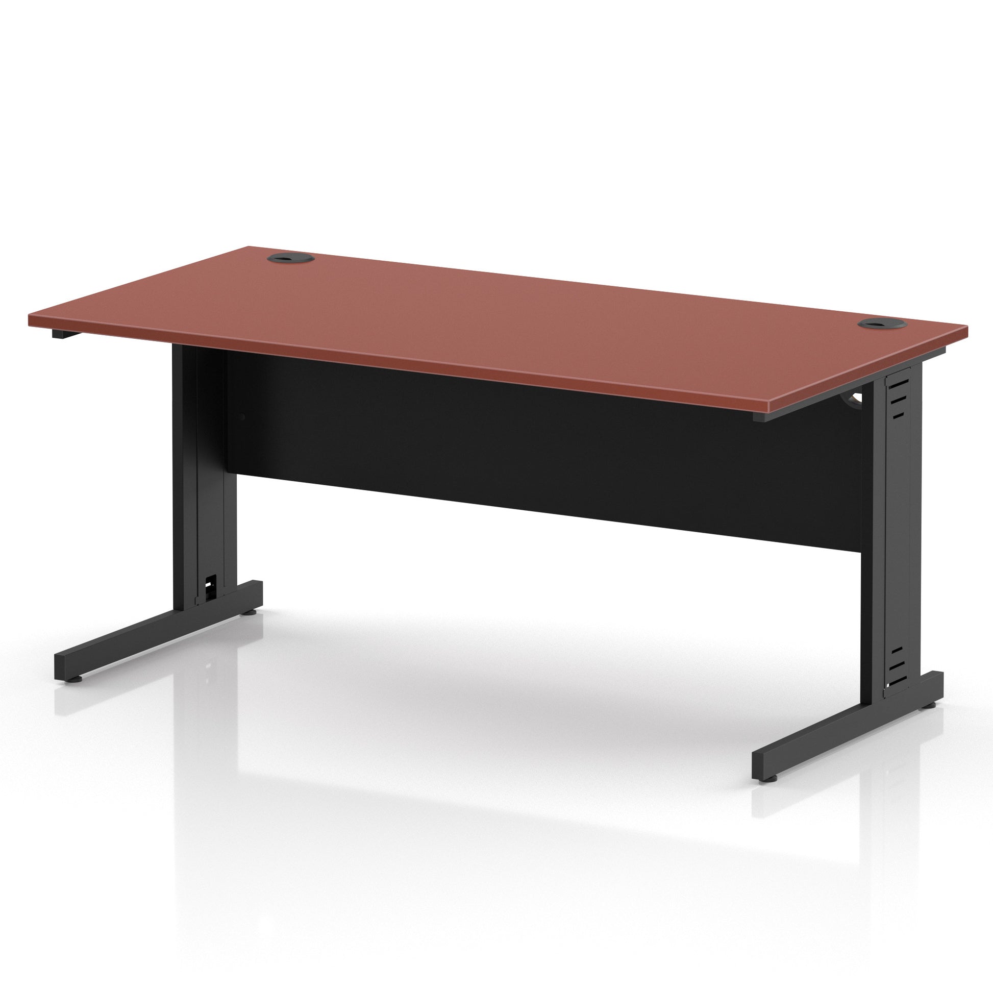 Impulse 1600mm Straight Desk Cable Managed Leg