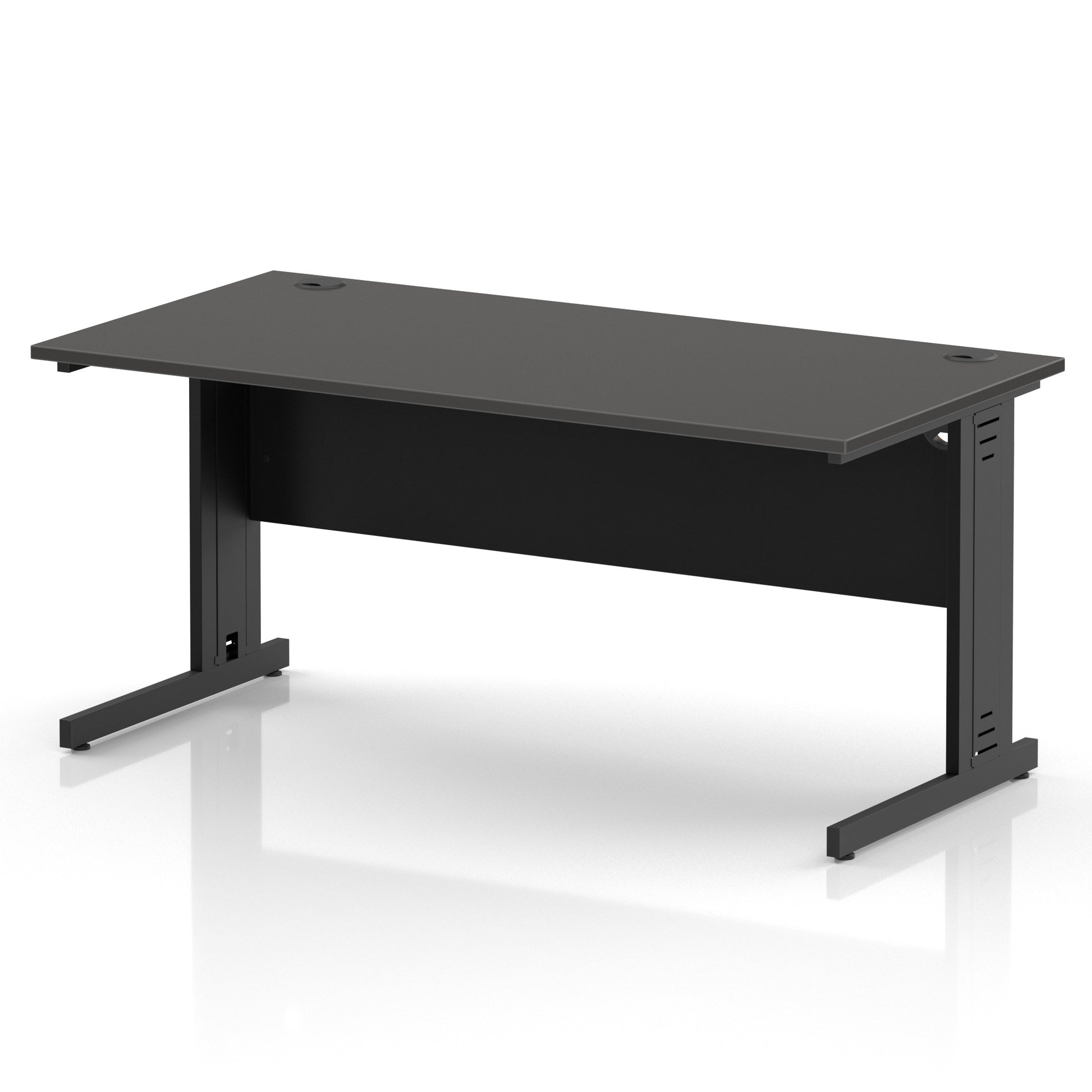 Impulse 1600mm Straight Desk Cable Managed Leg