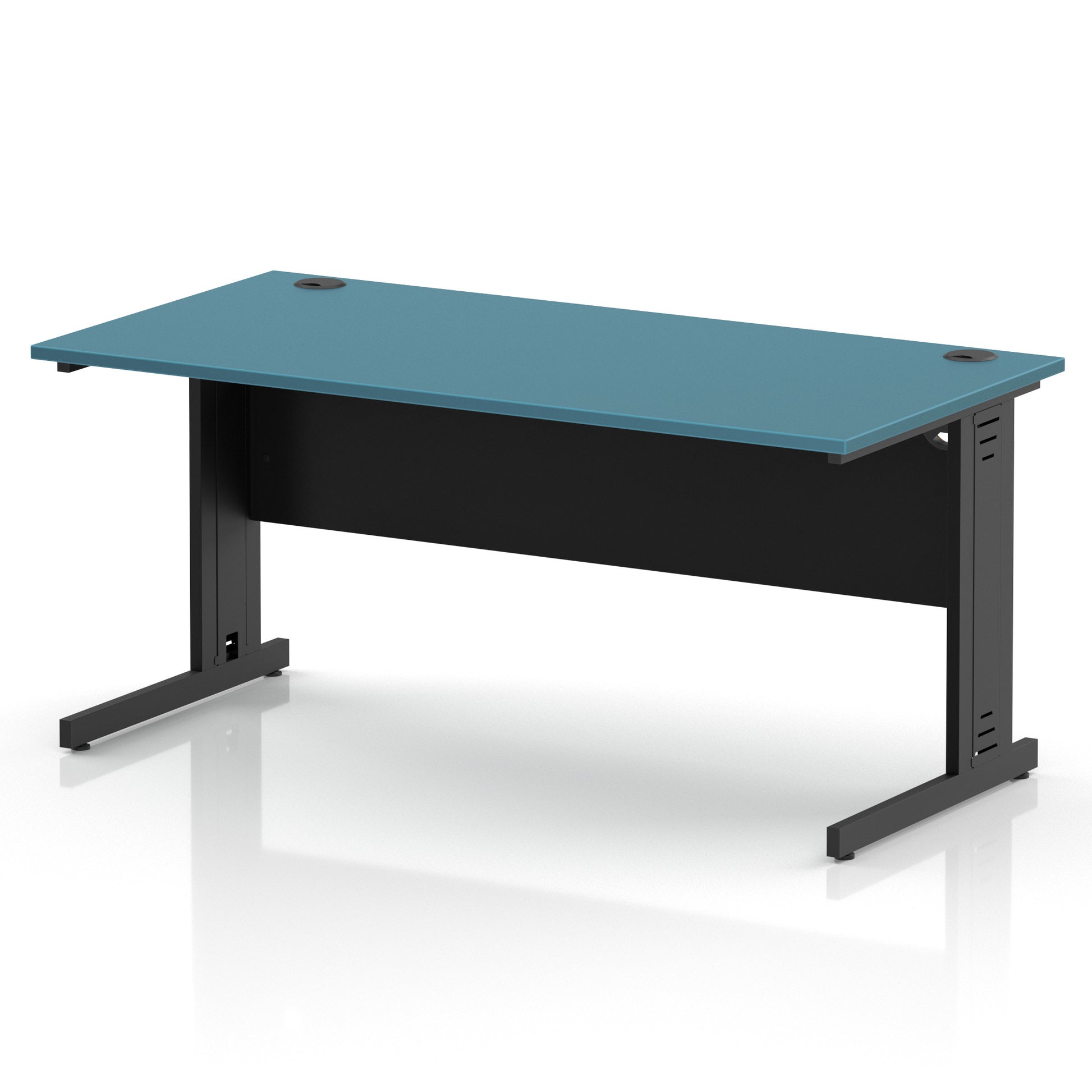 Impulse 1600mm Straight Desk Cable Managed Leg
