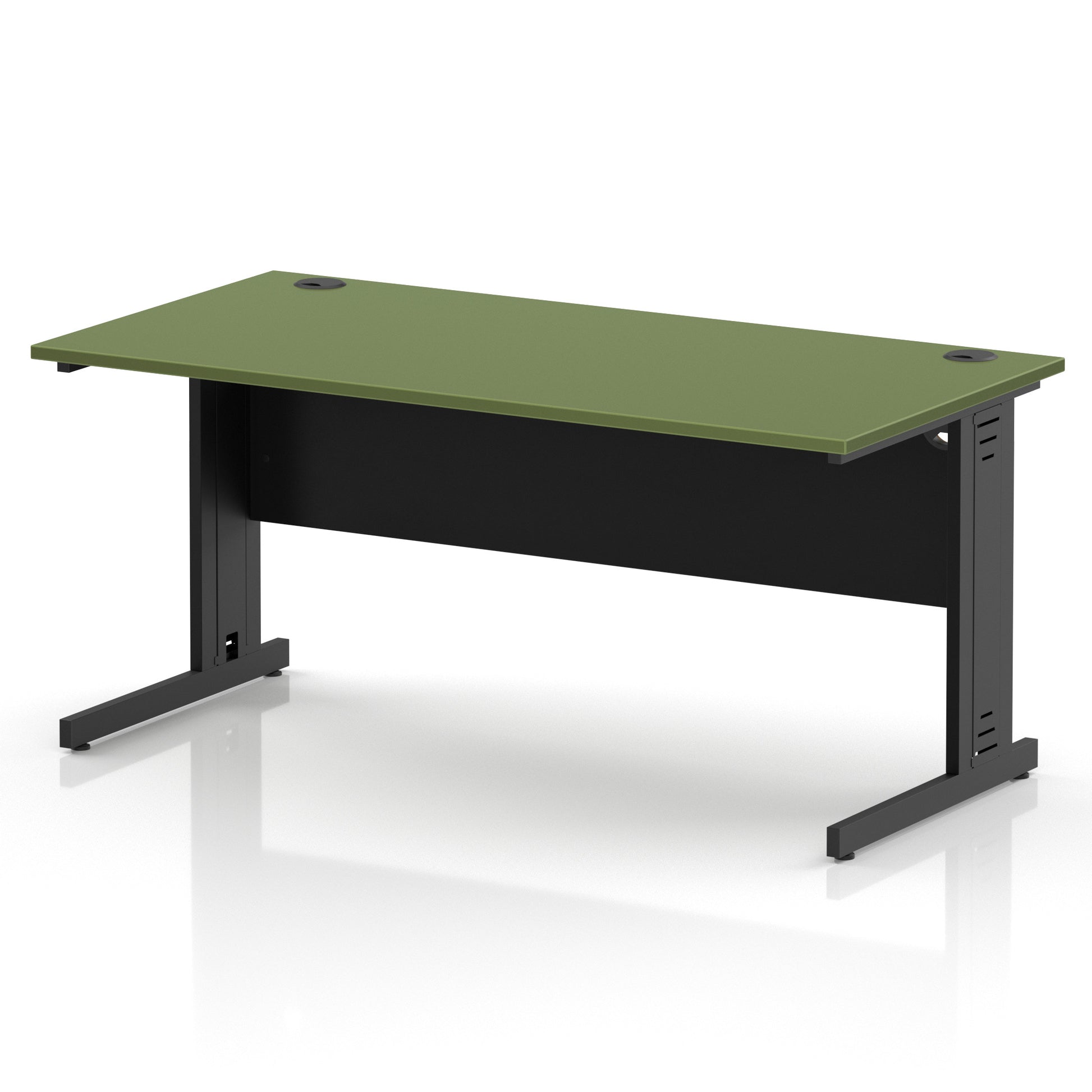 Impulse 1600mm Straight Desk Cable Managed Leg