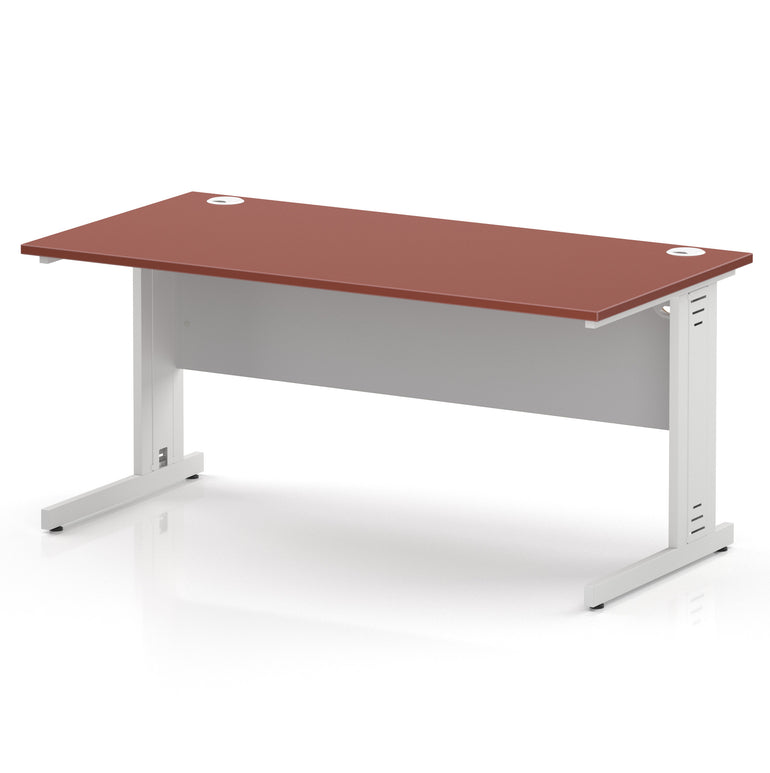Impulse 1600mm Straight Desk Cable Managed Leg