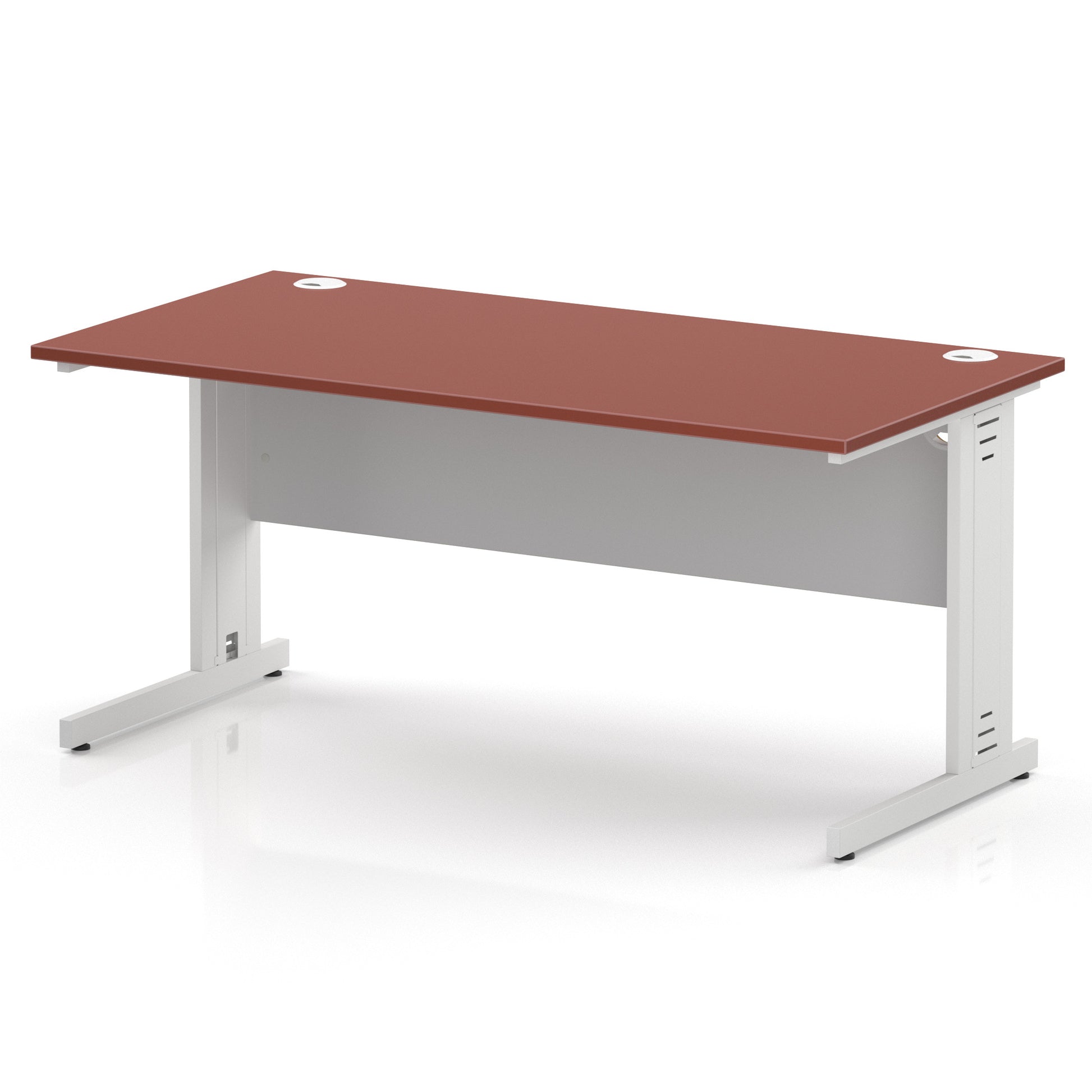 Impulse 1600mm Straight Desk Cable Managed Leg
