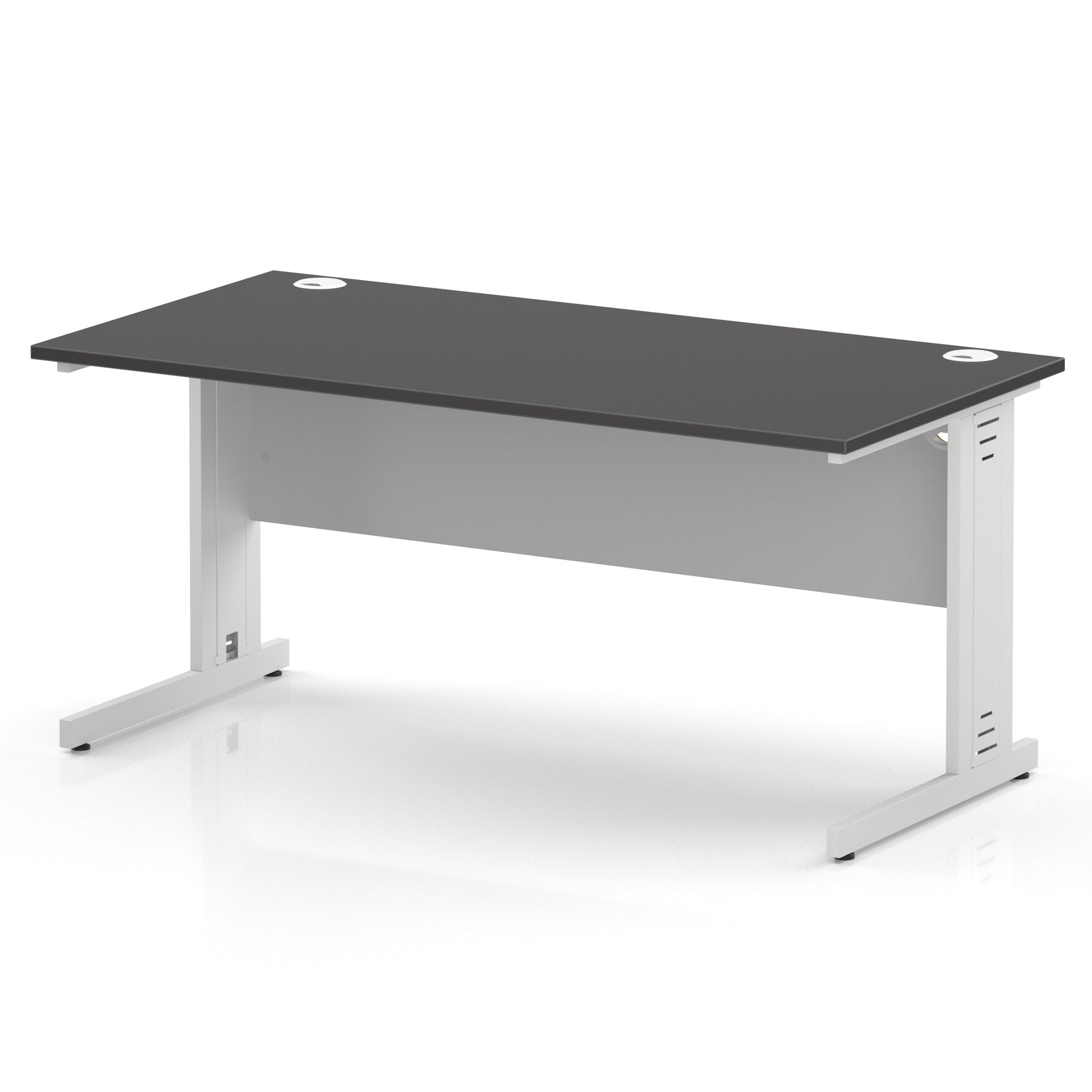 Impulse 1600mm Straight Desk Cable Managed Leg