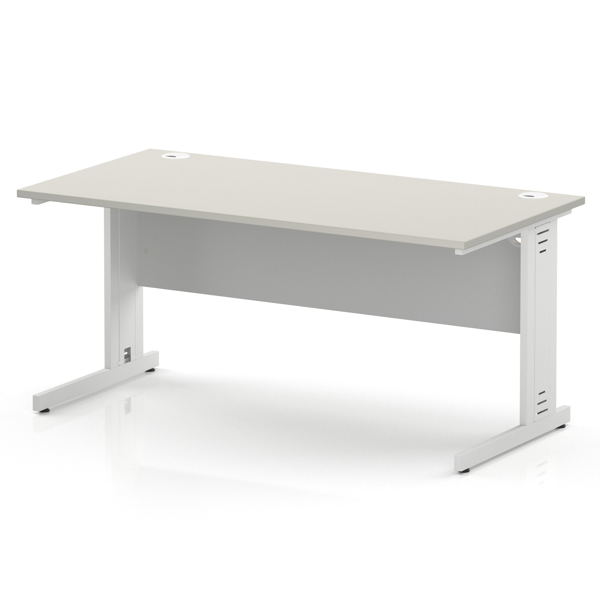 Impulse 1600mm Straight Desk Cable Managed Leg
