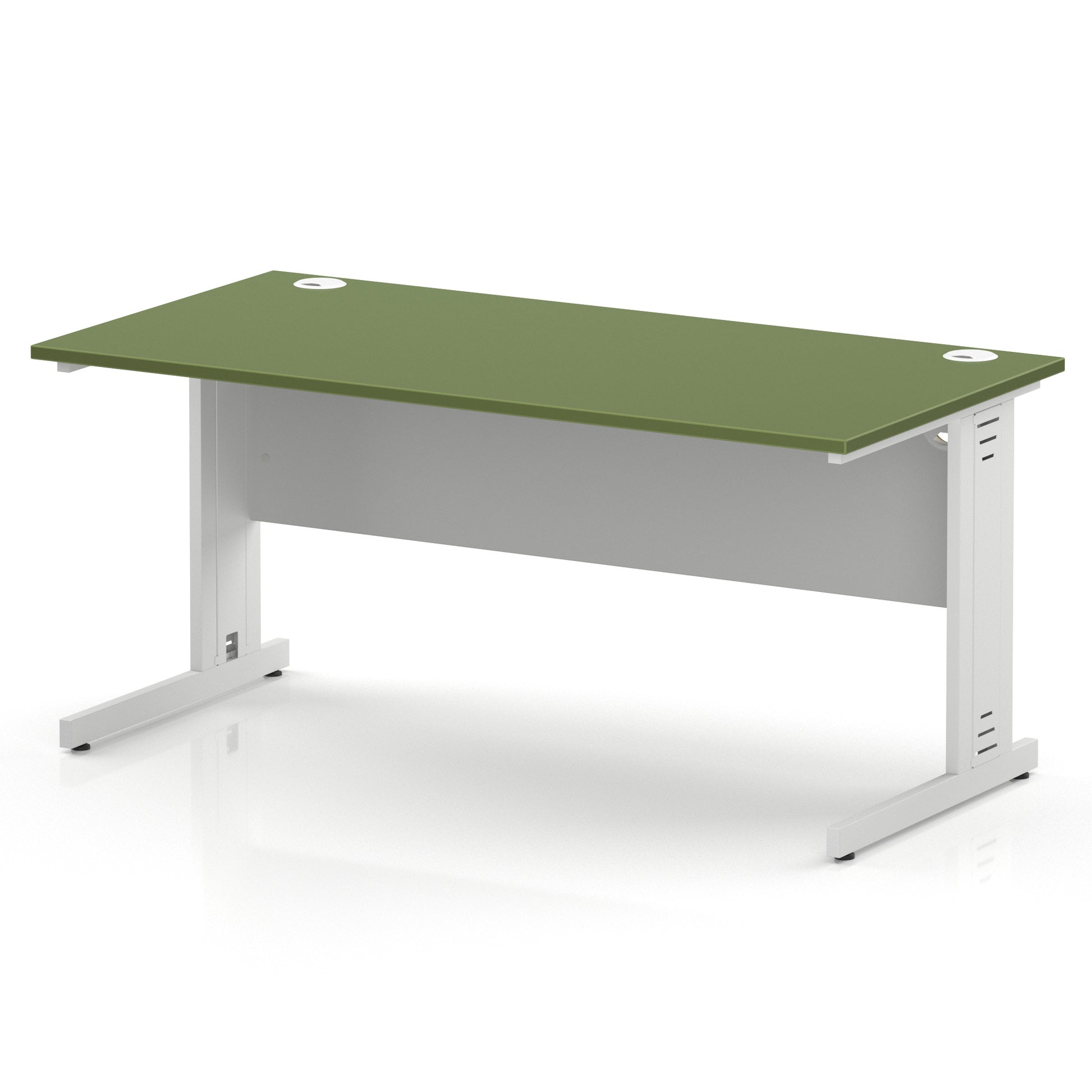 Impulse 1600mm Straight Desk Cable Managed Leg