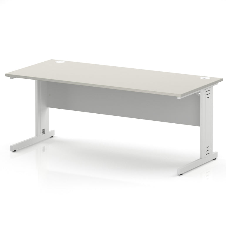Impulse 1800mm Straight Desk Cable Managed Leg
