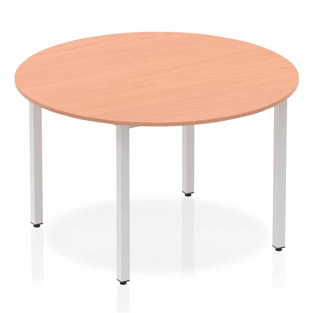 Impulse Round Table With Box Frame Leg