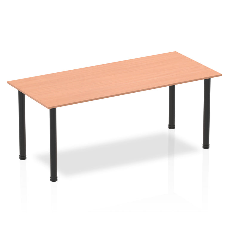 Impulse 1800mm Straight Table With Post Leg