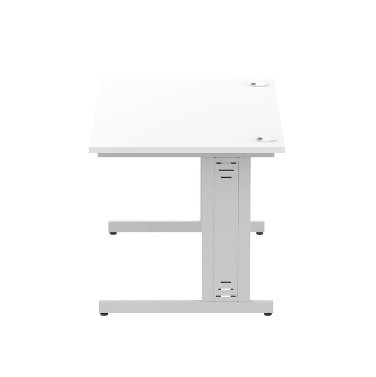 Impulse 1400mm Straight Desk Cable Managed Leg