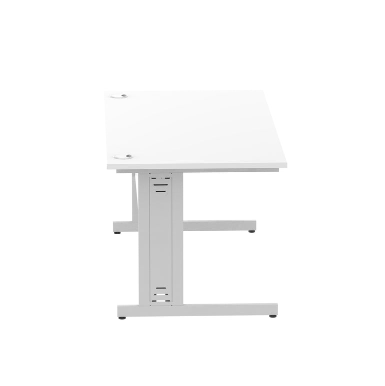 Impulse 1600mm Straight Desk Cable Managed Leg