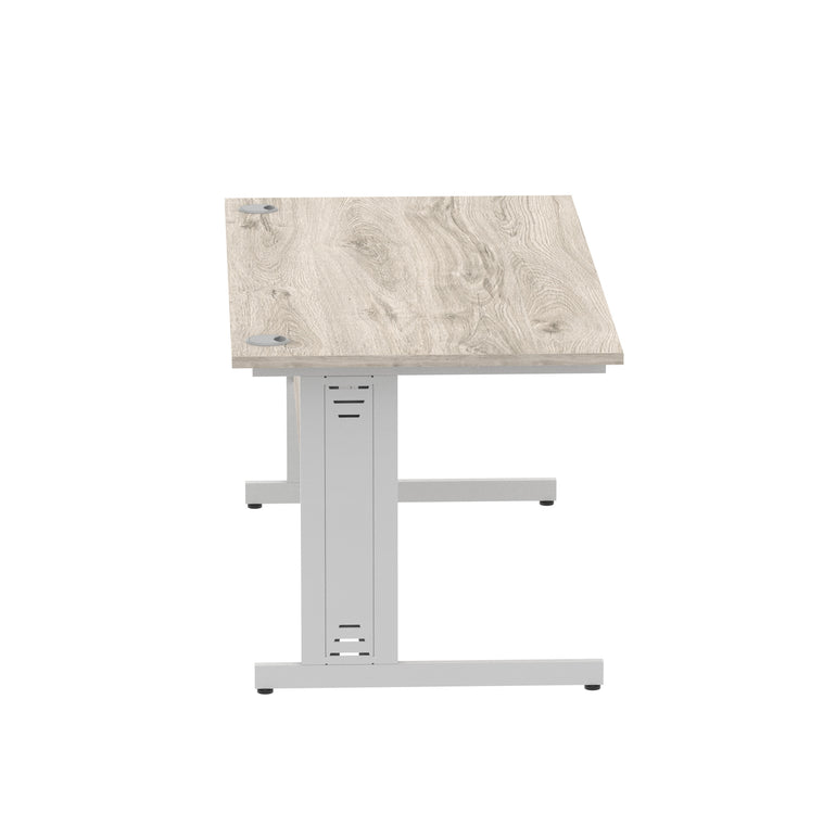 Impulse 1600mm Straight Desk Cable Managed Leg